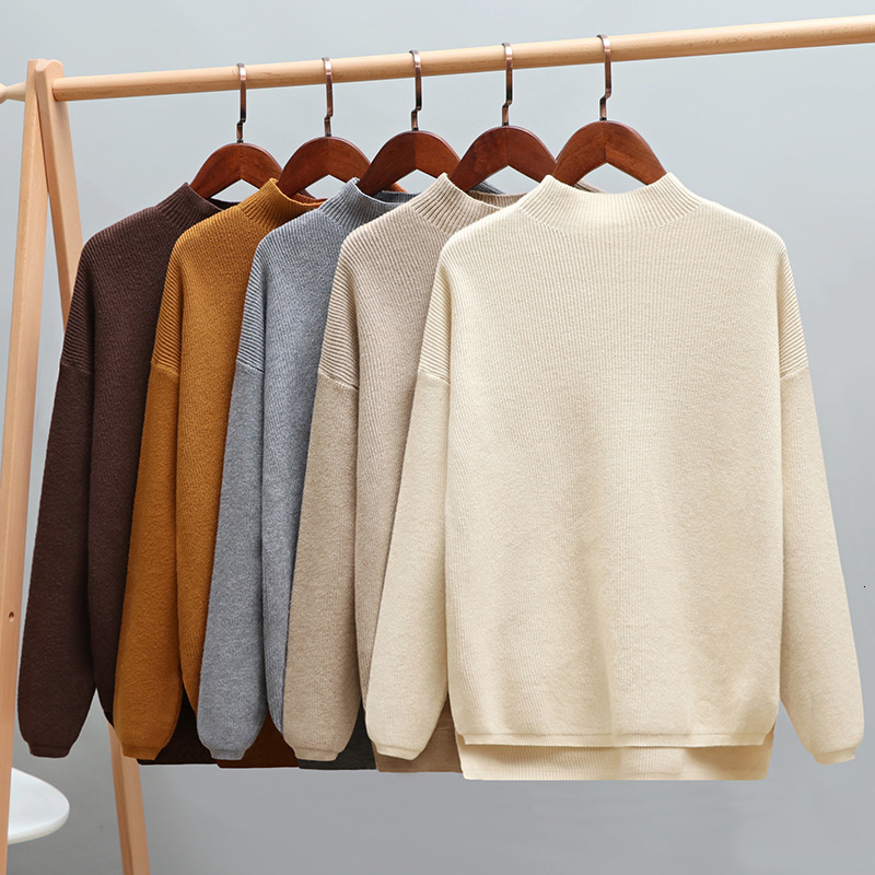 2021 New Autumn Winter Oversized Turtleneck Women Sweater High Low Lem Loose Knitted Pullovers Tops Pull Femme Soft Jumper Jersey 0400, Black 8190
2021 New Autumn Winter Oversized Turtleneck Women Sweater High Low Lem Loose Knitted Pullovers Tops Pull Femme Soft Jumper Jersey 0400, Black 8190