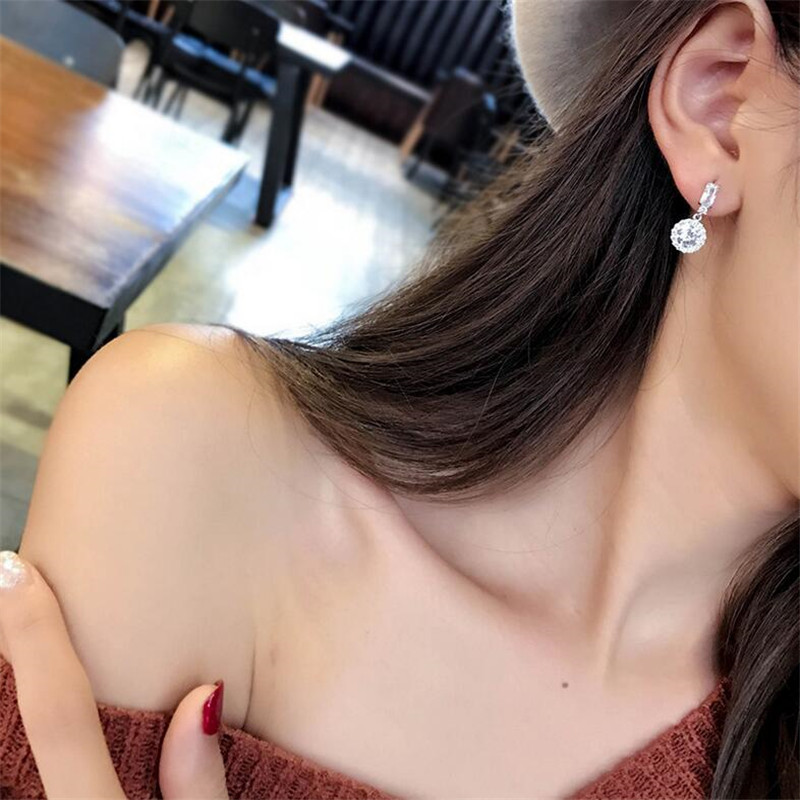 Sterg Sier Dangle Earrings: Sweet Korean for Women