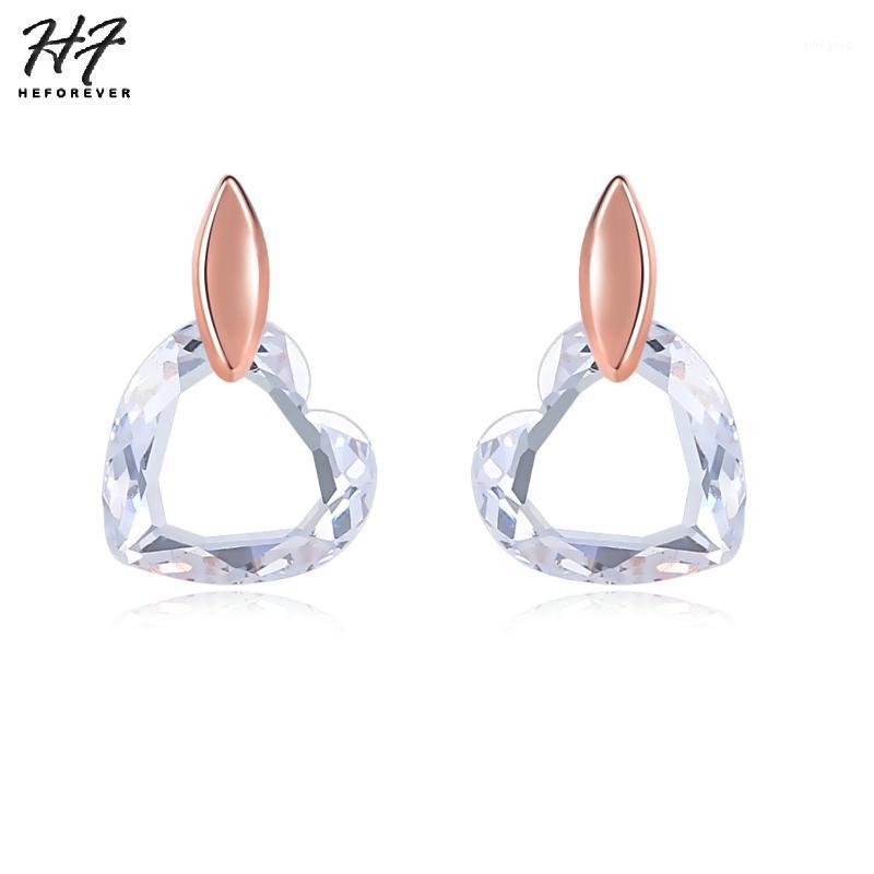 Stud Trendy Clear Heart Earring For Women Rose White Gold Color Earings Gift Girls Fashion Jewelry E182 E3451
Stud Trendy Clear Heart Earring For Women Rose White Gold Color Earings Gift Girls Fashion Jewelry E182 E3451