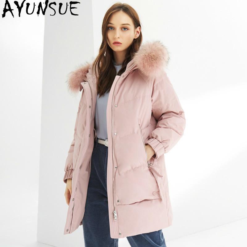 AYUNSUE Women's Down Jacket Warm Winter Coat Female Jacket Raccoon Dog Fur Collar Clothes Plus Size Women Parkas Mujeres Abrigos, Black
AYUNSUE Women's Down Jacket Warm Winter Coat Female Jacket Raccoon Dog Fur Collar Clothes Plus Size Women Parkas Mujeres Abrigos, Black