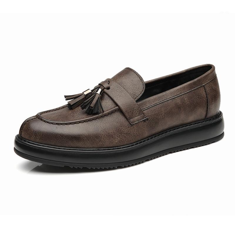 Tassel men shoes slip-on dress shoes business life footwear for man trip flats office oxfords zy6601, Brown
Tassel men shoes slip-on dress shoes business life footwear for man trip flats office oxfords zy6601, Brown