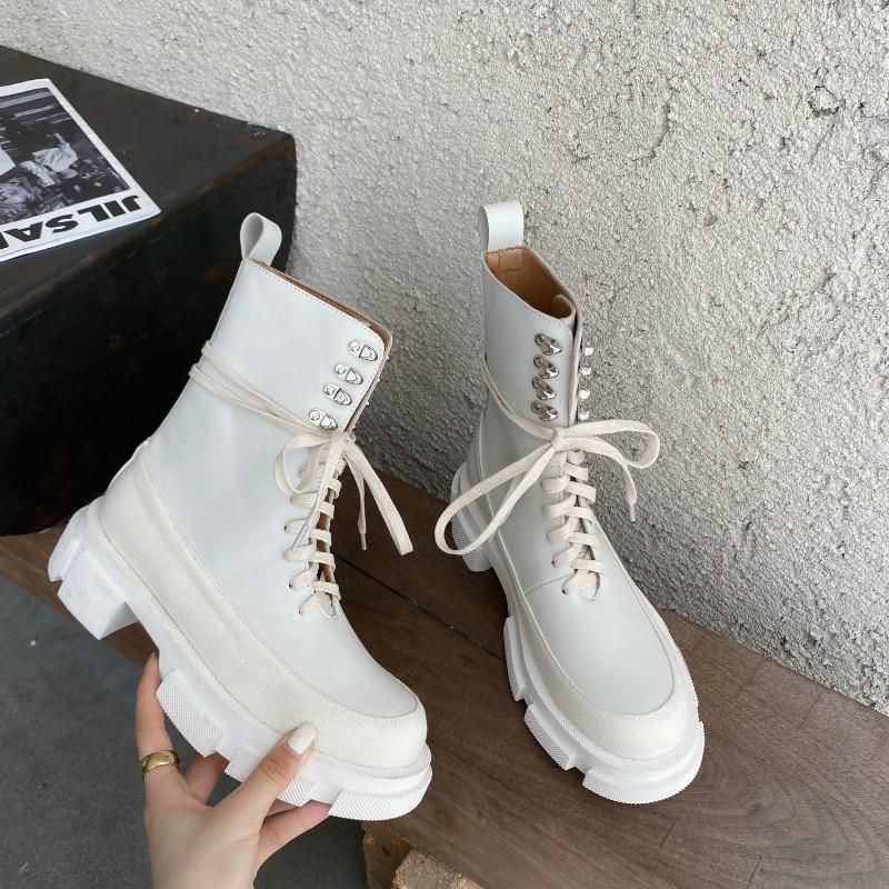 DXFAN Round Toe Platform Motorcycle Boots Women Black Punk Rivets Boots Women Chunky Heel Designer Ankle for, White
DXFAN Round Toe Platform Motorcycle Boots Women Black Punk Rivets Boots Women Chunky Heel Designer Ankle for, White