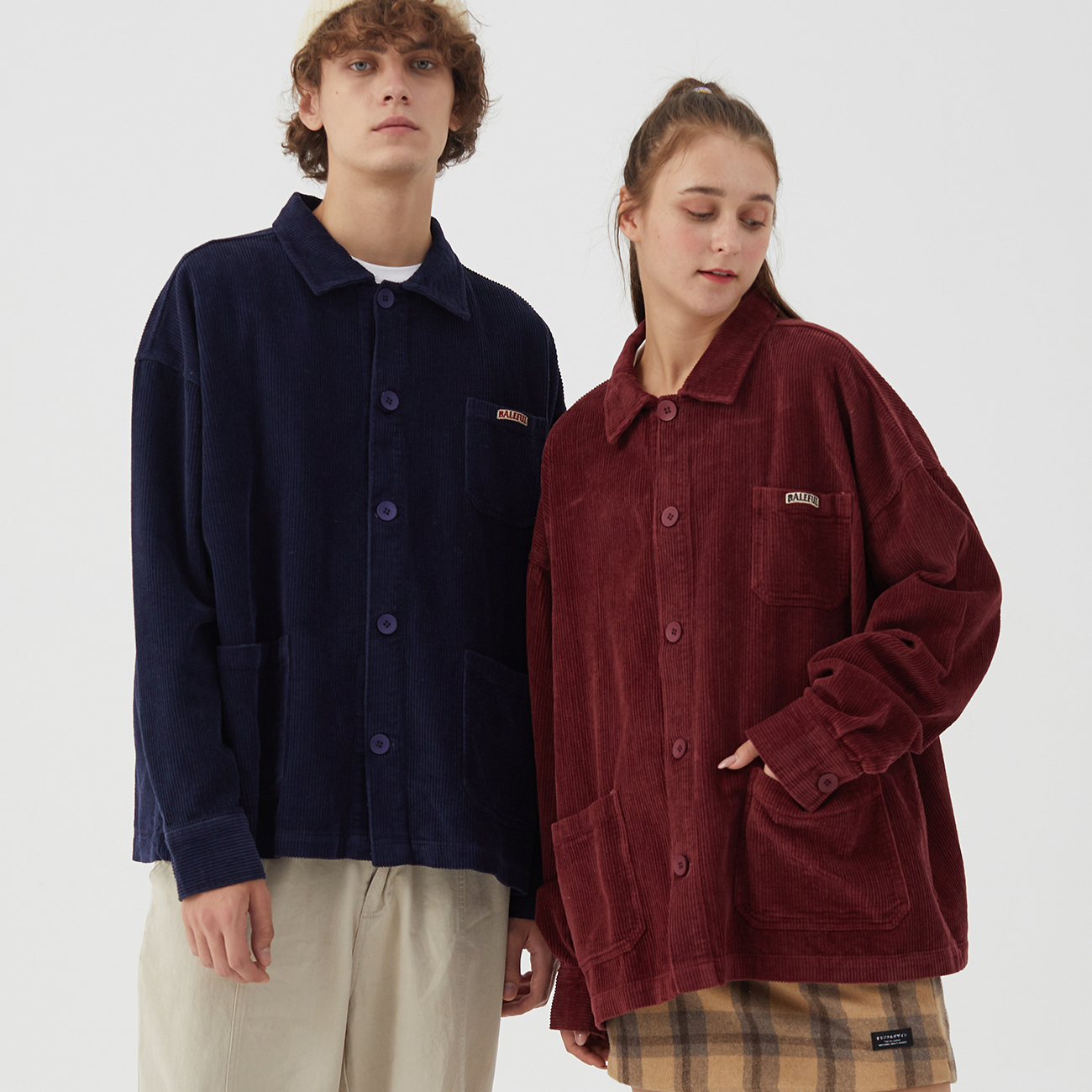 Vintage Retro Corduroy Jacket Coat Mens Streetwear Loose Harajuku Button Jackets Hip Hop Track Jacket Coat Cotton Outwear 201127