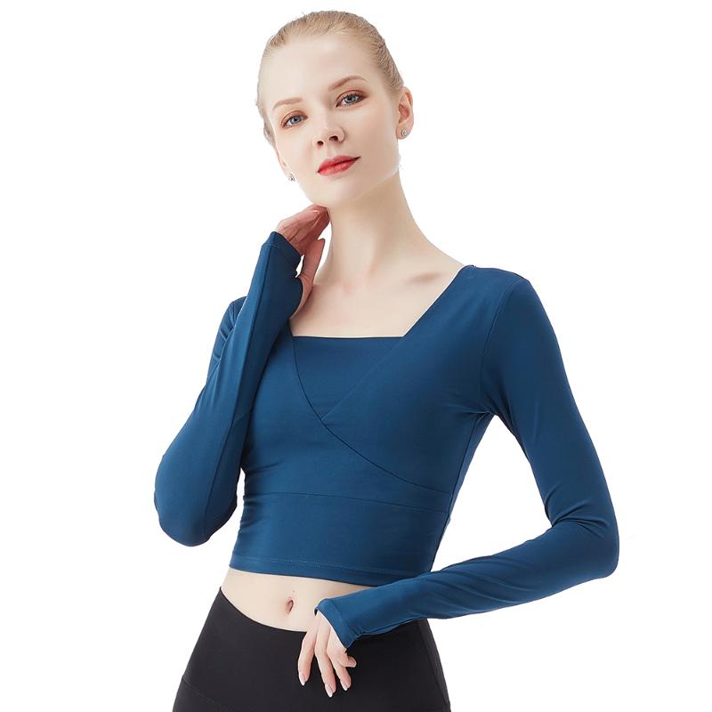 Fitness Clothing Women Gym Clothes Yoga Shirts Built-In Removable Pad Nylon Solid Slim Running Gym Long Sleeve Workout Crop Top, Blue
Fitness Clothing Women Gym Clothes Yoga Shirts Built-In Removable Pad Nylon Solid Slim Running Gym Long Sleeve Workout Crop Top, Blue