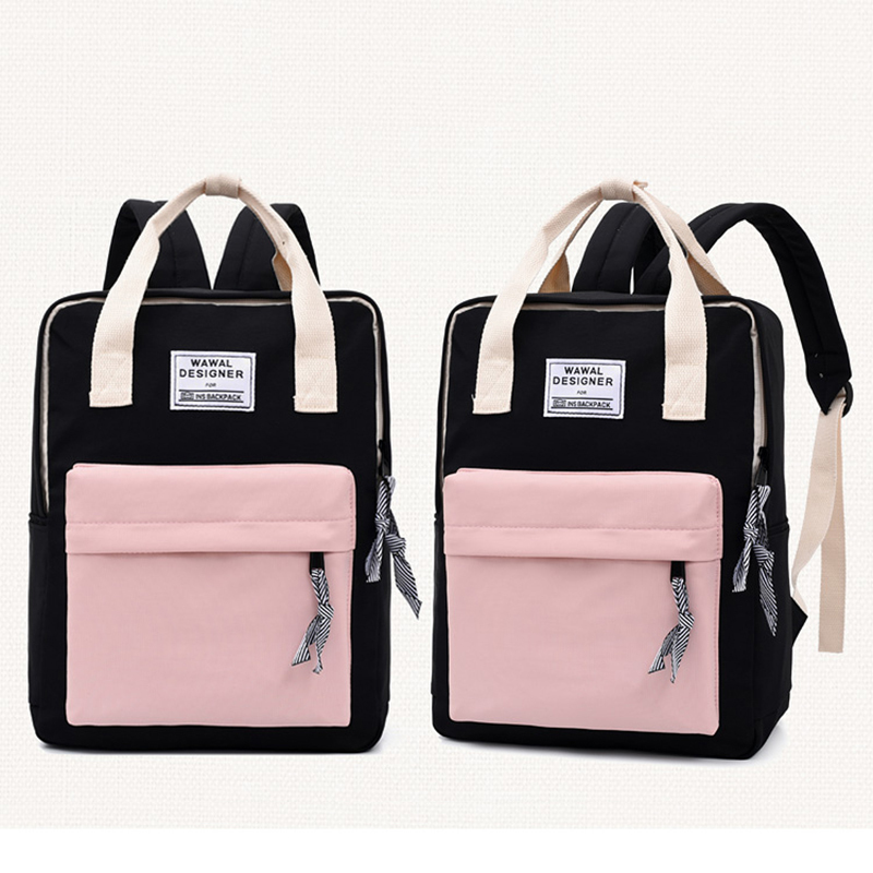 Women Laptop Backpacks Pink Bagpack Korean Travel backbag Student primary School bags For Teenage Girls mochila infantil LJ200918