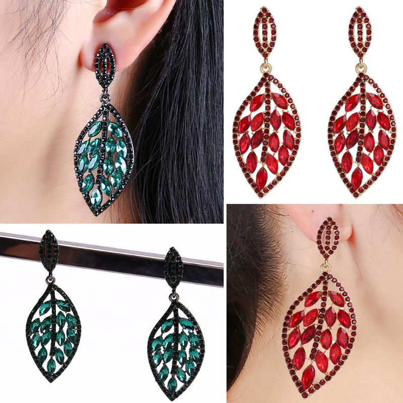 New fine rhinestone green style fashion zinc alloy ornaments with various colors and leaves plant drop Earrings for women
New fine rhinestone green style fashion zinc alloy ornaments with various colors and leaves plant drop Earrings for women