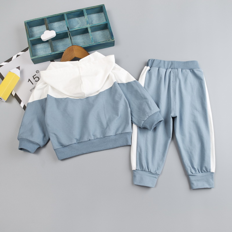 New Spring Autumn Baby Boys Girls Clothes Children Letter Hoodies Jacket Pants 2Pcs/sets Toddler Fashion Costume Kids TracksuitsX1019