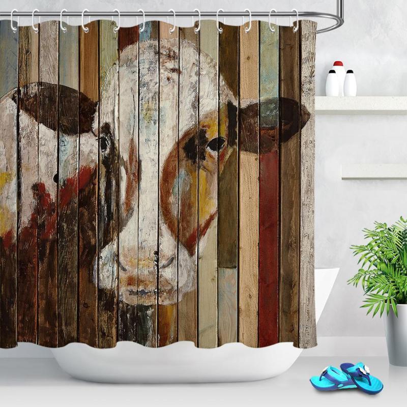 Farm Animals Cow Shower Curtains for Bathroom Rustic Wooden Board Bath Shower Curtain Set Country Farmhouse Art Decorations1
Farm Animals Cow Shower Curtains for Bathroom Rustic Wooden Board Bath Shower Curtain Set Country Farmhouse Art Decorations1