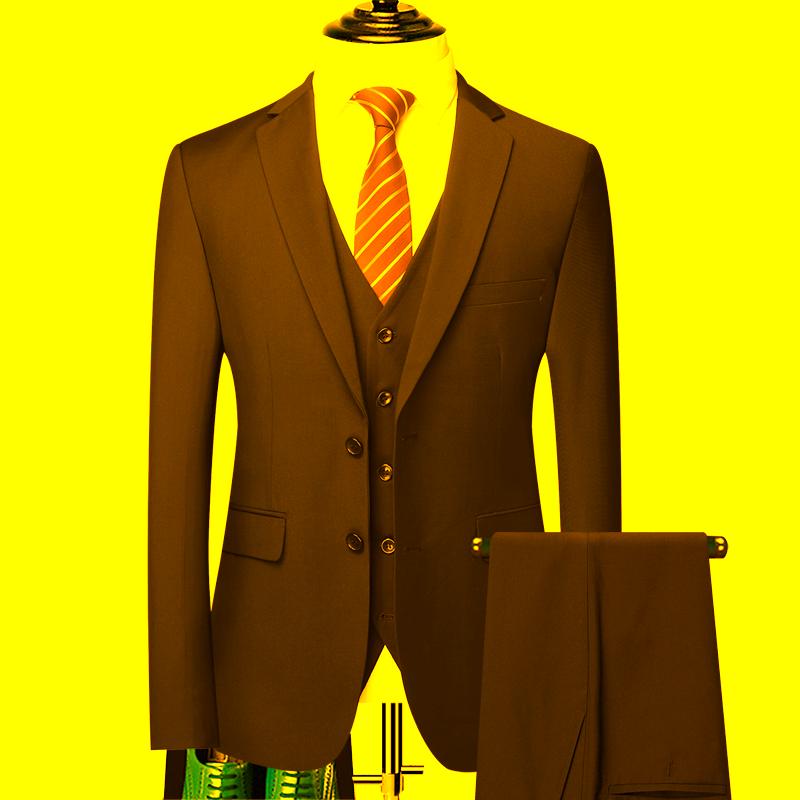 Men's Suits & Blazers ( Jacket + Vest Pants ) Brand Boutique Solid Color Formal Business Office Suit Three-piece Groom Wedding Dress, White;black
Men's Suits & Blazers ( Jacket + Vest Pants ) Brand Boutique Solid Color Formal Business Office Suit Three-piece Groom Wedding Dress, White;black