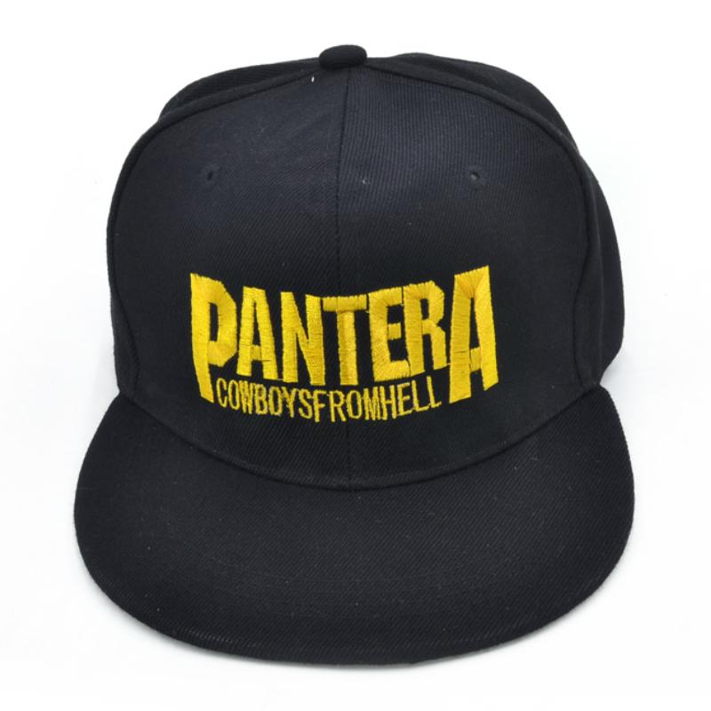Pantera Heavy metal band Letter Baseball caps Cowboys From Hell rock Hip-hop cap fashion Men and women snapback hat, Black
Pantera Heavy metal band Letter Baseball caps Cowboys From Hell rock Hip-hop cap fashion Men and women snapback hat, Black