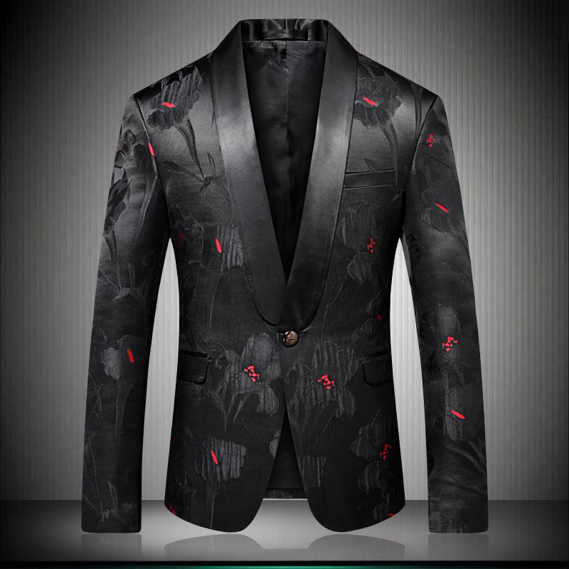 Men Stylish Floral Blazers Designer Brand Slim Fit 2020 Autumn Winter New Smart Casual One Button Mens Black Suit Jacket 9008
Men Stylish Floral Blazers Designer Brand Slim Fit 2020 Autumn Winter New Smart Casual One Button Mens Black Suit Jacket 9008