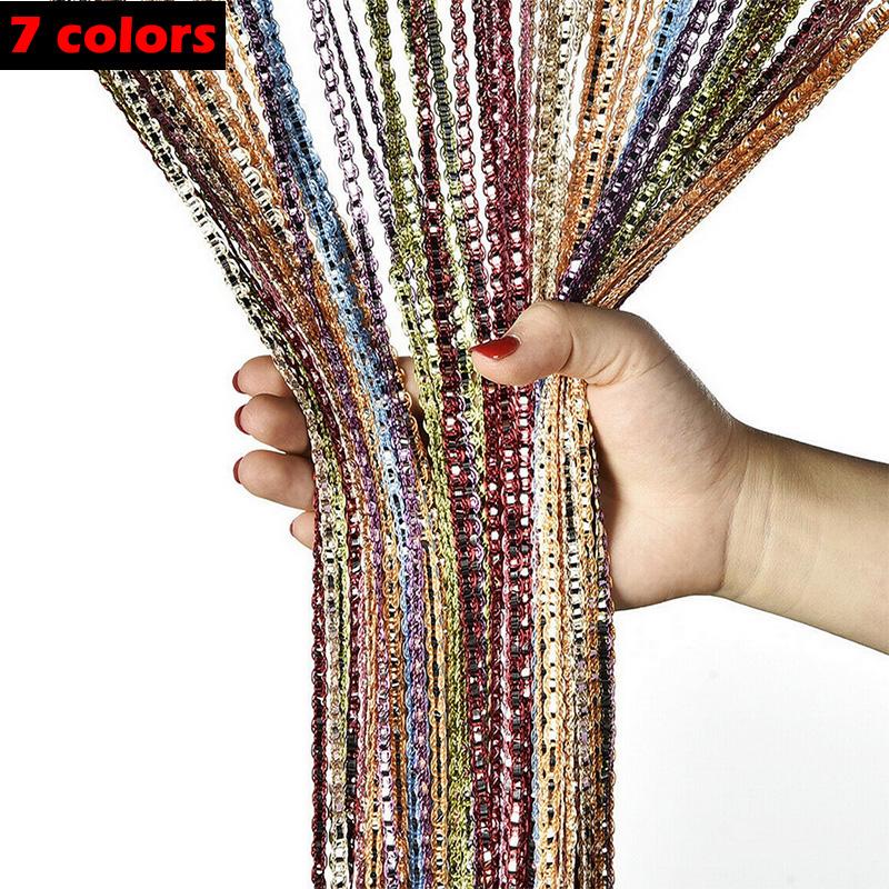 Shiny Tassel Line Curtains Living Room String Curtain Door Divider Drape Living Room Decor Valance Home Decoration, Black
Shiny Tassel Line Curtains Living Room String Curtain Door Divider Drape Living Room Decor Valance Home Decoration, Black