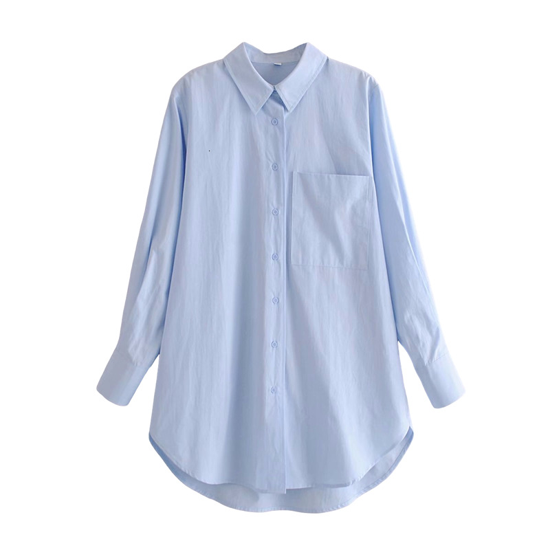 2021 New Streetwear Women Solid Sky Blue Shirts Fashion Ladies Turn Down Collar Tops Causal Female Chic Pocket Loose Blouses U0mh
2021 New Streetwear Women Solid Sky Blue Shirts Fashion Ladies Turn Down Collar Tops Causal Female Chic Pocket Loose Blouses U0mh