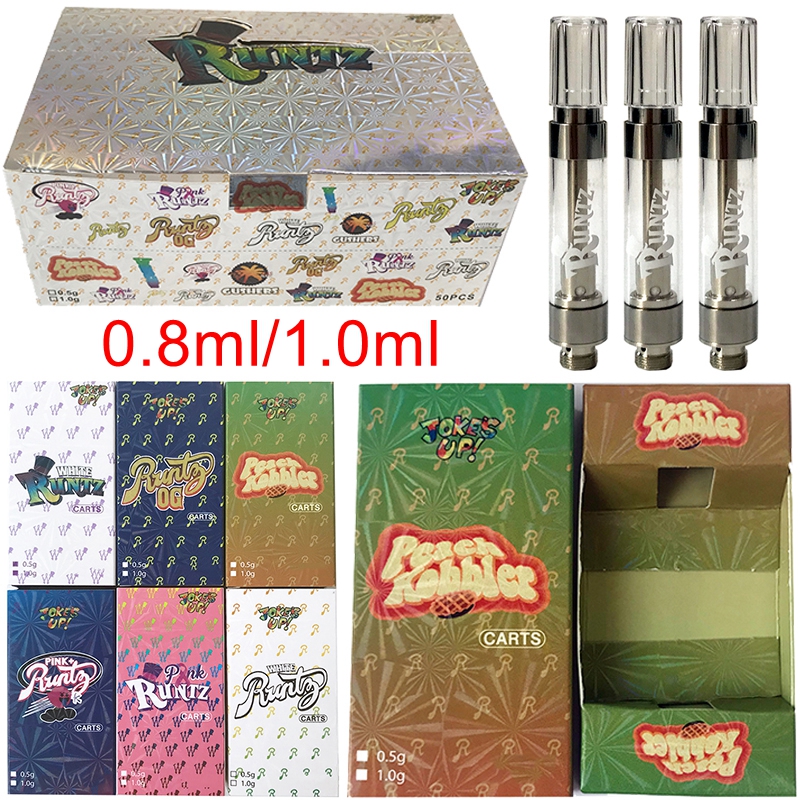Runtz Vape Cartridges Packaging 1ml 0.8ml Cartridge Tank 510 Thread Ceramic Coil Atomizers Empty Carts Thick Oil Wax Vaporizer E Cigarettes
Runtz Vape Cartridges Packaging 1ml 0.8ml Cartridge Tank 510 Thread Ceramic Coil Atomizers Empty Carts Thick Oil Wax Vaporizer E Cigarettes