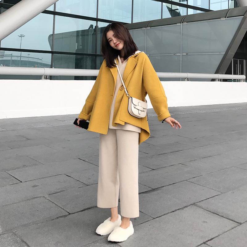Dahuayuan 2020 new Korean winter dress female long section yellow wool small yellow duck double-sided coat Nizi coat
Dahuayuan 2020 new Korean winter dress female long section yellow wool small yellow duck double-sided coat Nizi coat