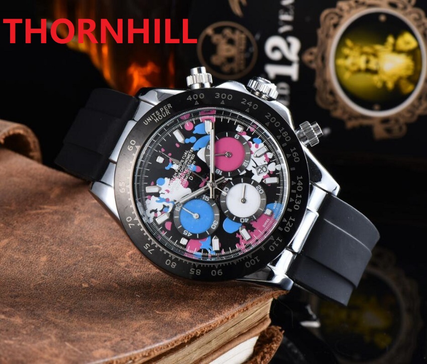 Crime Top Selling black rubber silicone quartz mens watches fashion men designer watch gifts small dial working famous President Table Flowers Skeleton stopwatch, As pic
Crime Top Selling black rubber silicone quartz mens watches fashion men designer watch gifts small dial working famous President Table Flowers Skeleton stopwatch, As pic