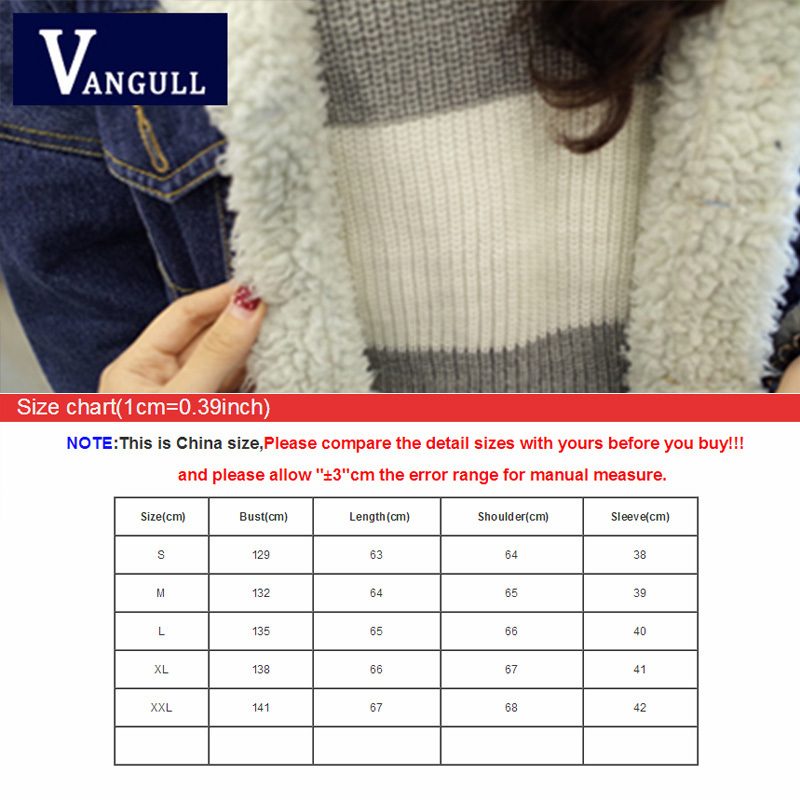 Winter Jacket Coat Women Fleece Liner Denim Bomber Jackets Retro Thick Autumn Elegant Fashion Autumn Coats VANGULL New 201023