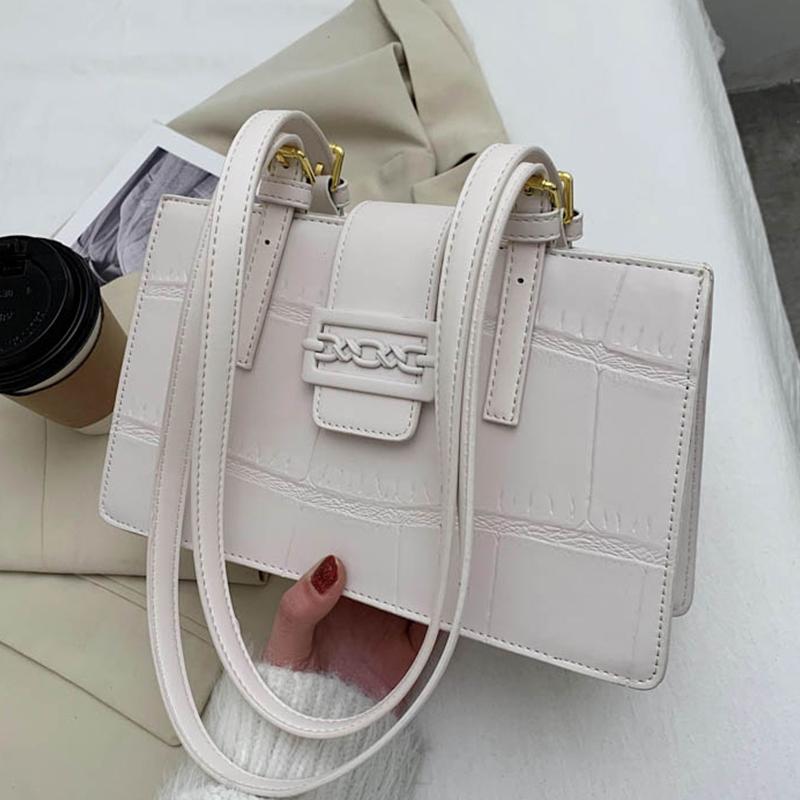 Crocodile Pattern Square Bag for Women's Luxury PU Lock Shoulder Bag Casual Lady Solid Color High-quality Crossbody Tote Hanbags, Black
Crocodile Pattern Square Bag for Women's Luxury PU Lock Shoulder Bag Casual Lady Solid Color High-quality Crossbody Tote Hanbags, Black