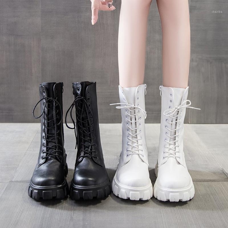 New 2020 Autumn Winter Women's Combat Boots PU Leather Lace Up Motorcycle Shoes Ankle Boots1, White
New 2020 Autumn Winter Women's Combat Boots PU Leather Lace Up Motorcycle Shoes Ankle Boots1, White