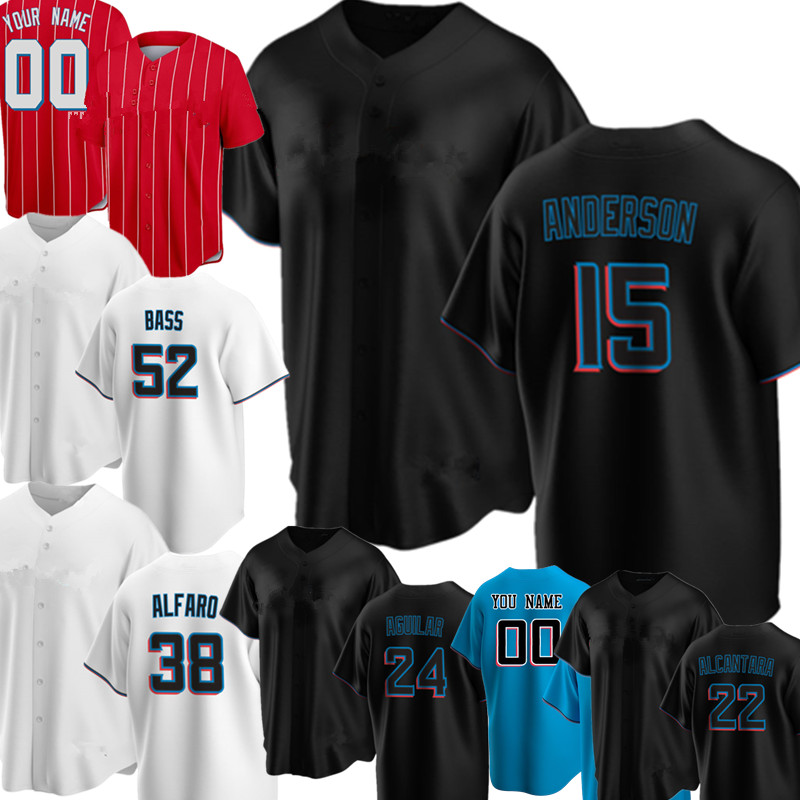 15 Brian Anderson Jersey 24 Jesus Aguilar Custom Baseball Jerseys 22 Sandy Alcantara 38 Jorge ALFARO 52 Anthony Bass 25 Lewis Brinson 5 Jon Berti 23 Corey Dickerson, Men malinyu
15 Brian Anderson Jersey 24 Jesus Aguilar Custom Baseball Jerseys 22 Sandy Alcantara 38 Jorge ALFARO 52 Anthony Bass 25 Lewis Brinson 5 Jon Berti 23 Corey Dickerson, Men malinyu