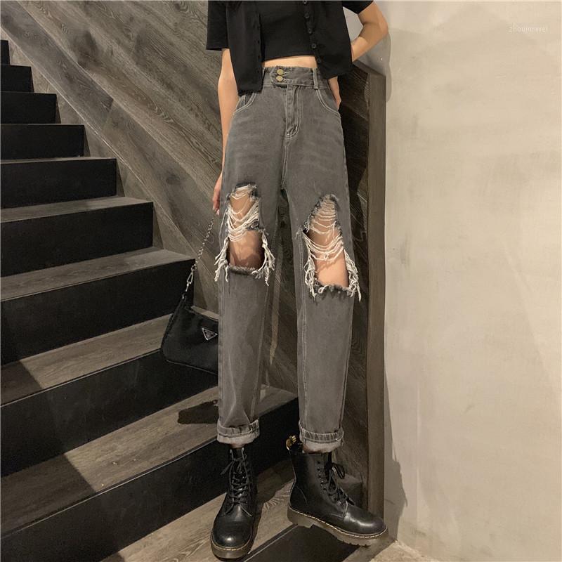 Denim Pants 2021 Female Korean High Waist Ripped Jeans Fashion Autumn Loose Trousers With Big Hole Women, Jeans women
Denim Pants 2021 Female Korean High Waist Ripped Jeans Fashion Autumn Loose Trousers With Big Hole Women, Jeans women