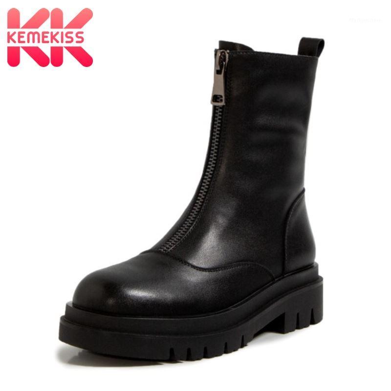 KemeKiss Real Leather Women Mid Calf Boots Zipper Round Toe Shoes Winter Warm Boots Women Fashion Party Footwear Size 34-401, Black
KemeKiss Real Leather Women Mid Calf Boots Zipper Round Toe Shoes Winter Warm Boots Women Fashion Party Footwear Size 34-401, Black