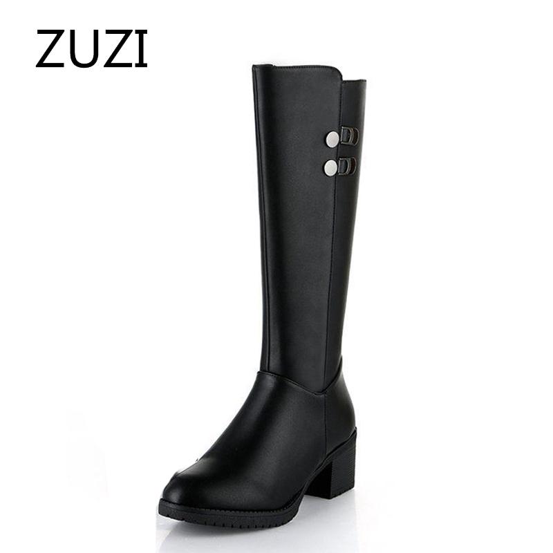 ZUZI Real Soft Leather High-heeled Riding Boots Winter Long Women's Boots Plus Velvet 2020 Fashion New Non-slip, Black
ZUZI Real Soft Leather High-heeled Riding Boots Winter Long Women's Boots Plus Velvet 2020 Fashion New Non-slip, Black