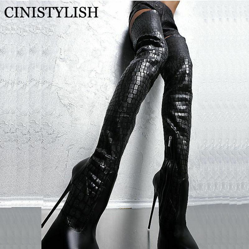 Over The Knee boots Nightclub Stripper Fashion Platform Round Toe Motorcycle Leather Long Boots Women Thigh high heel Shoes 20211, Black
Over The Knee boots Nightclub Stripper Fashion Platform Round Toe Motorcycle Leather Long Boots Women Thigh high heel Shoes 20211, Black
