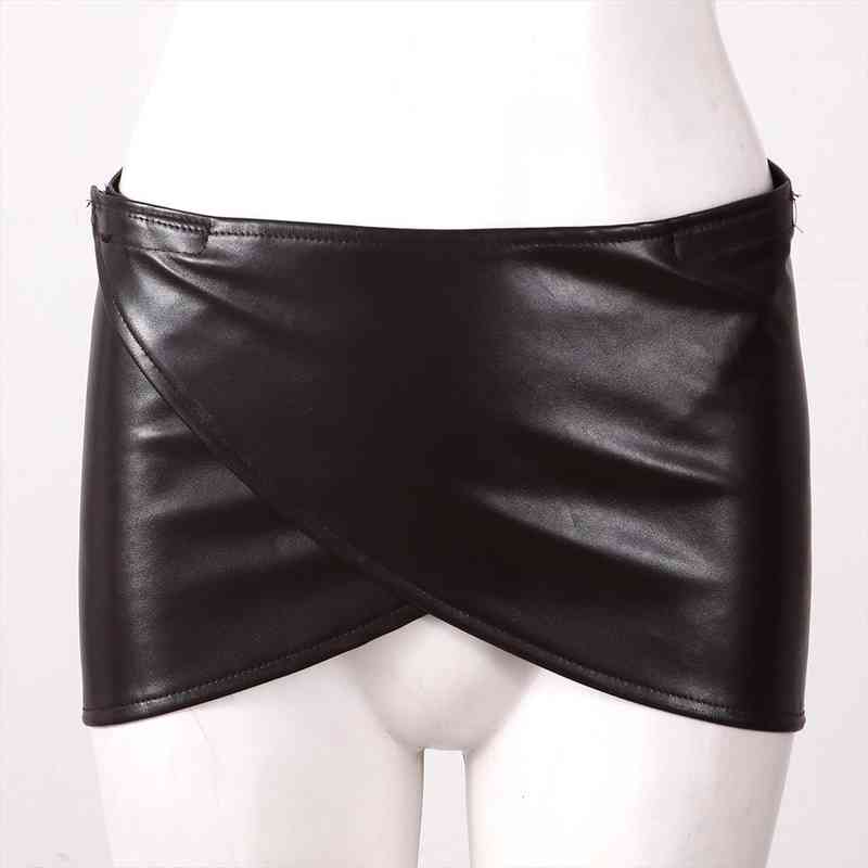 Women Anime Bodycon Skirts Wetlook Pu Leather Wrapped Miniskirt Crisscross Front Apron Mini Skirt Belt Halloween Cosplay Costume, Black
Women Anime Bodycon Skirts Wetlook Pu Leather Wrapped Miniskirt Crisscross Front Apron Mini Skirt Belt Halloween Cosplay Costume, Black