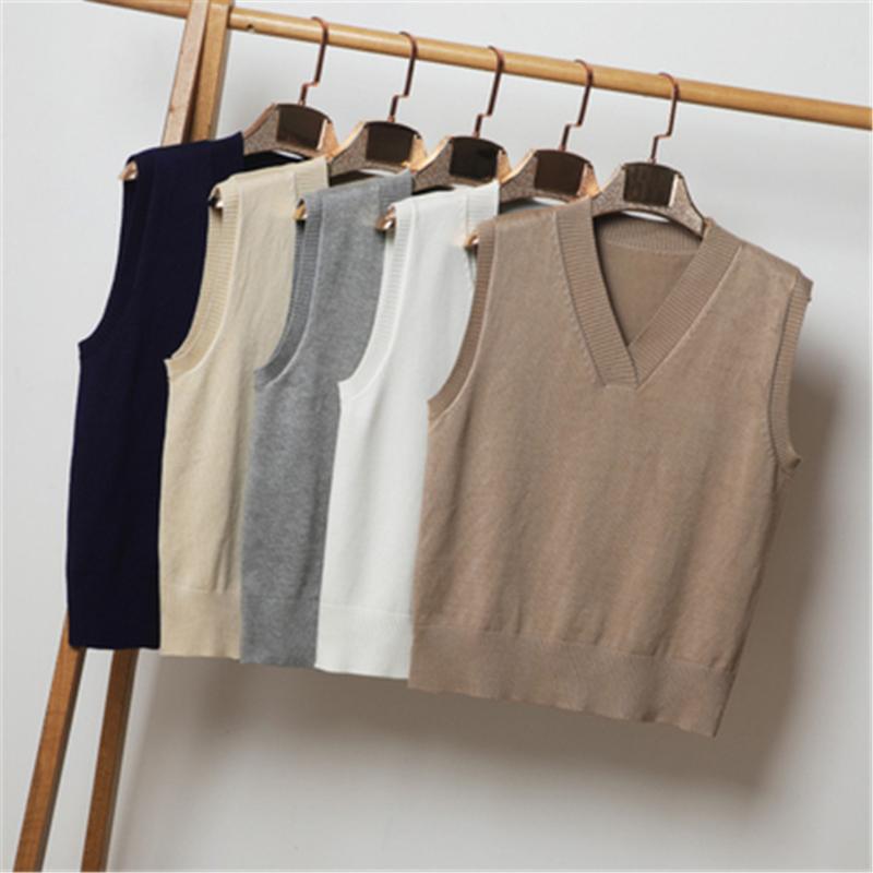 Women's Vests S-4XL Basic Casual Plus Size Spring Autumn Sweater Vest Women Sleeveless Loose V-neck Female Jumpers Pullover, Black;white
Women's Vests S-4XL Basic Casual Plus Size Spring Autumn Sweater Vest Women Sleeveless Loose V-neck Female Jumpers Pullover, Black;white