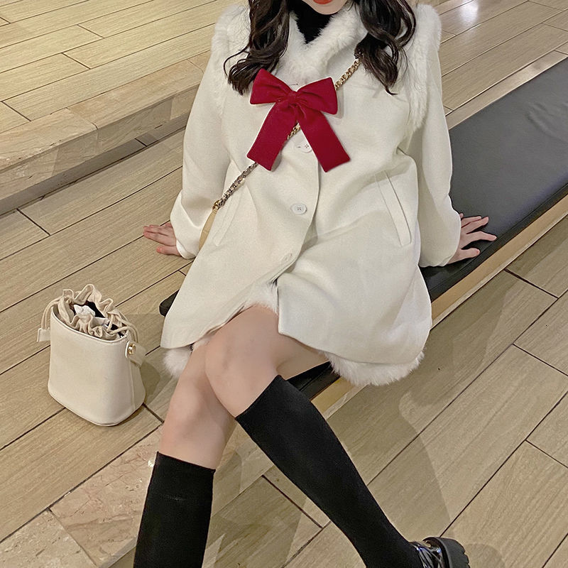Kawaii Wool Sweet Winter Trend Coats and Cute Japanese Jackets Loose Korean Women's Coat 2021 Ke4m, White coat
Kawaii Wool Sweet Winter Trend Coats and Cute Japanese Jackets Loose Korean Women's Coat 2021 Ke4m, White coat