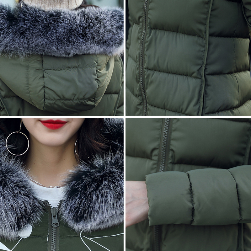 winter women hooded coat fur collar thicken warm long jacket female plus size 3XL outerwear parka ladies chaqueta feminino 200928
