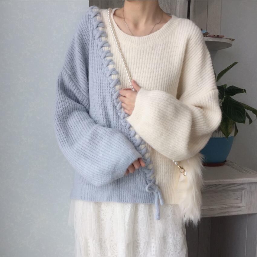 2021 Retail Hit Color Pullover Korean Women's Cross Lace Up to Mesh Long Sleeve Spring Sweater P2132 O1ag
2021 Retail Hit Color Pullover Korean Women's Cross Lace Up to Mesh Long Sleeve Spring Sweater P2132 O1ag