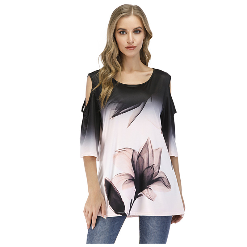 New Arrival Summer Tops 5XL Plus Size Women Off Shoulder 3D Floral Print Tees Casual Loose Tshirts Fashion Female Clothing, Ts02020 yulan
New Arrival Summer Tops 5XL Plus Size Women Off Shoulder 3D Floral Print Tees Casual Loose Tshirts Fashion Female Clothing, Ts02020 yulan