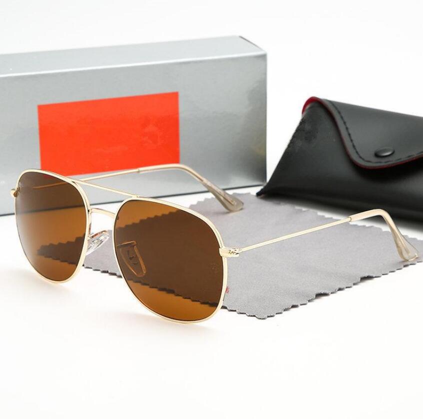 Classic Design Brand Round Sunglasses of Women UV400 Eyewear Metal Gold Frame Glasses Men Mirror glass Lens Sunglass with box 3599
Classic Design Brand Round Sunglasses of Women UV400 Eyewear Metal Gold Frame Glasses Men Mirror glass Lens Sunglass with box 3599