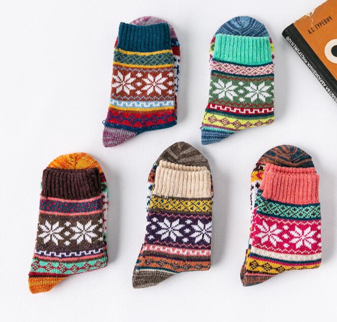 11 style different design winter warm socks men women unisex rabbit wool knit sock thick coton sport casual socks hot sale wholesale