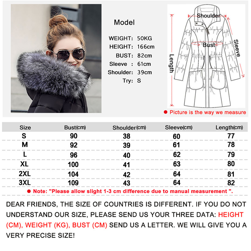chaqueta mujer Women Down Jacket New 2019 Winter Jacket Women Thick Snow Wear Winter Coat Lady Clothing Female Jackets Parkas T200319