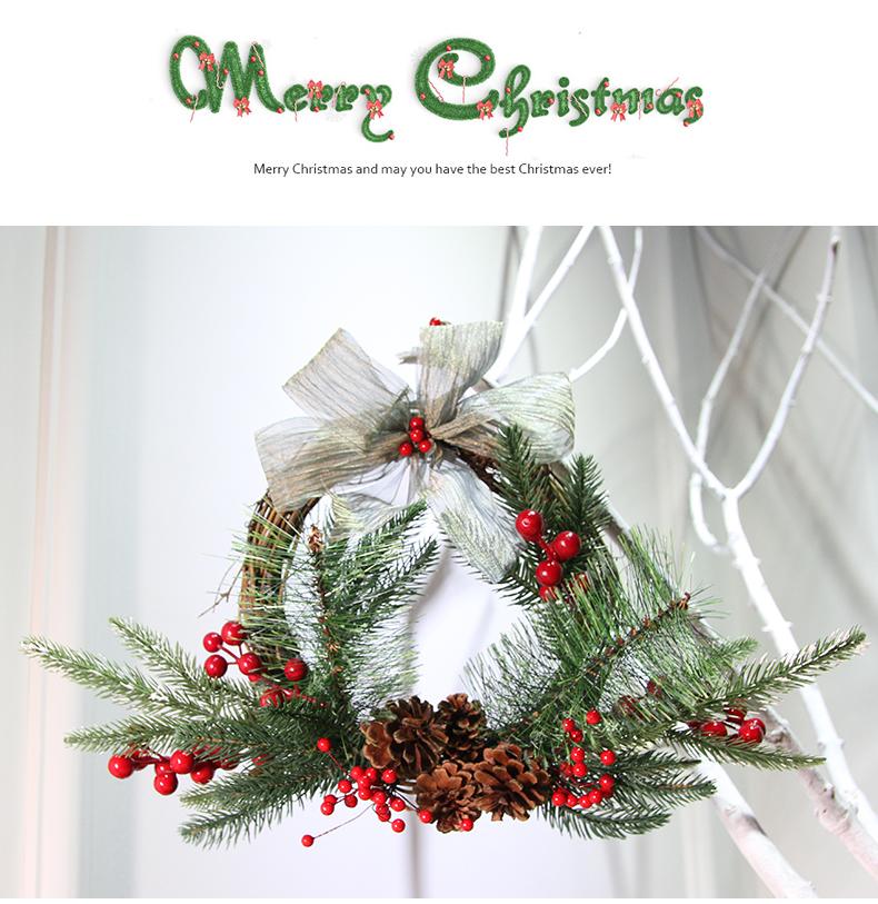 Christmas Rattan Wreath Hanging Ornaments Natural Pine Cone Foam Red Fruit PE Leaf Decoration Wreath Christmas Pendant, Olive
Christmas Rattan Wreath Hanging Ornaments Natural Pine Cone Foam Red Fruit PE Leaf Decoration Wreath Christmas Pendant, Olive