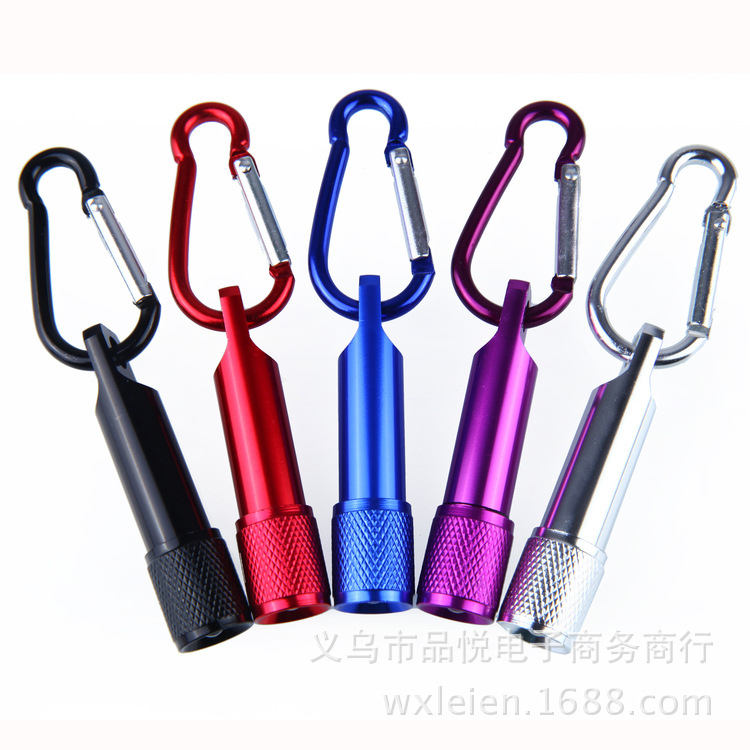 Portable LED Flashlight Aluminum Alloy Torch Flashlights With Carabiner Ring Keyrings Key Chain Gifts 7 Colors
Portable LED Flashlight Aluminum Alloy Torch Flashlights With Carabiner Ring Keyrings Key Chain Gifts 7 Colors