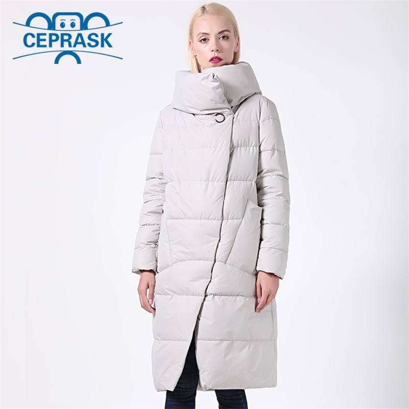 Winter Jackets Women Coat Windproof High Collar Women's Parka Female Long Jacket Removable Hooded Plus Size 6XL Ceprask Y201001