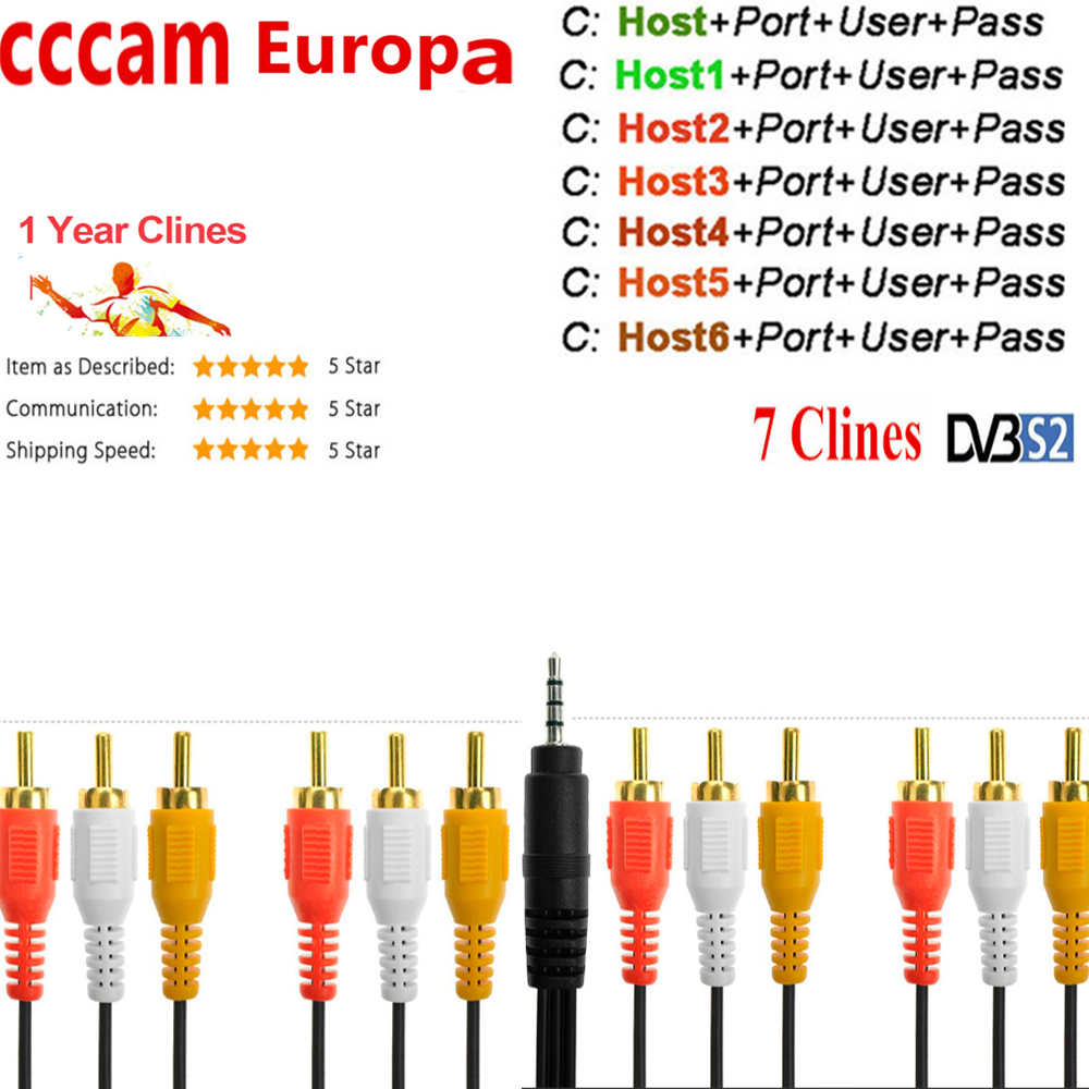 7 lines Most stable cccams Europa Ccam oscam for 1 Years 6/7 lines for AV HD V7S HD V8 Nova Satellite TV Receiver
7 lines Most stable cccams Europa Ccam oscam for 1 Years 6/7 lines for AV HD V7S HD V8 Nova Satellite TV Receiver