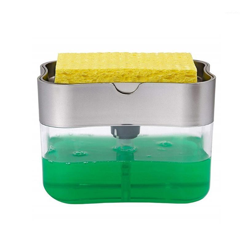 2-in-1Sponge Rack Soap Dispenser Soap Dispenser And Sponge Caddy 13 Ounces July#221
2-in-1Sponge Rack Soap Dispenser Soap Dispenser And Sponge Caddy 13 Ounces July#221