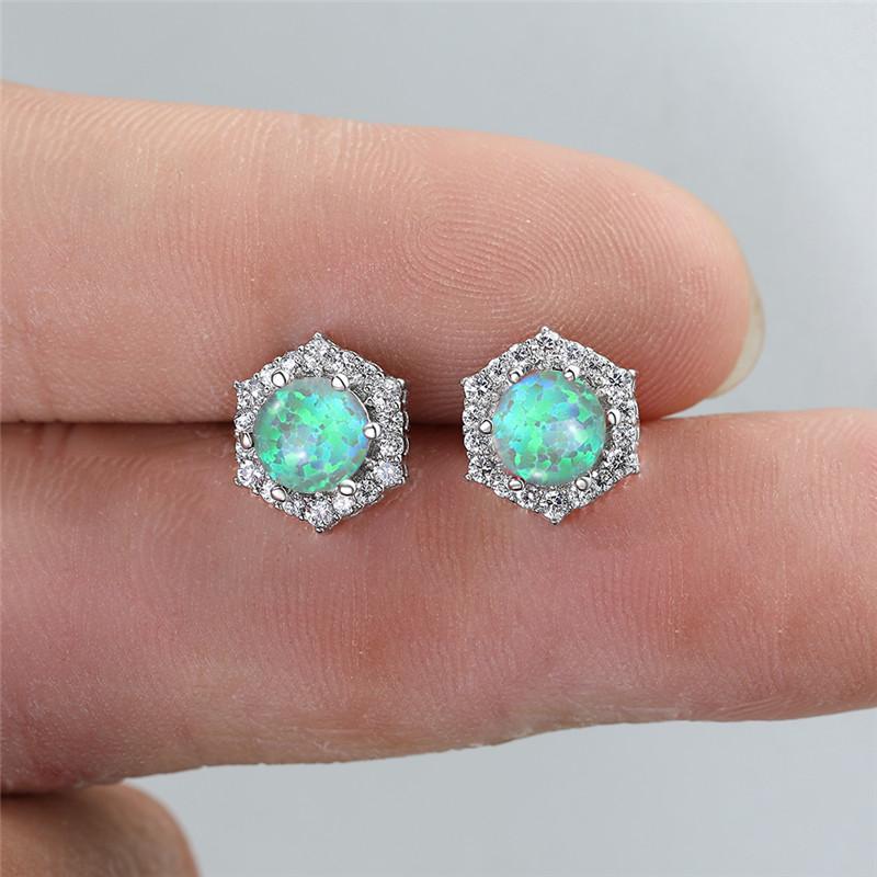 Stud White Blue Green Purple Fire Opal Earrings For Women Wedding Jewelry Vintage Fashion Rainbow Stone Engagement Gift
Stud White Blue Green Purple Fire Opal Earrings For Women Wedding Jewelry Vintage Fashion Rainbow Stone Engagement Gift