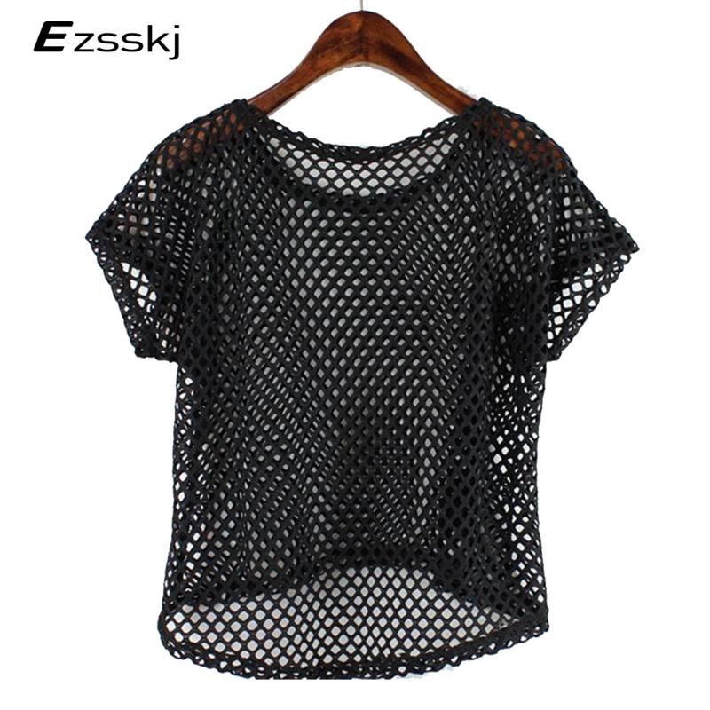 Sexy Mesh Top Women Girl Summer Hollow Out Crop Short Sleeve Top T Shirt Dancewear Lady Harajuku Black White Crochet Lace Shirts
Sexy Mesh Top Women Girl Summer Hollow Out Crop Short Sleeve Top T Shirt Dancewear Lady Harajuku Black White Crochet Lace Shirts