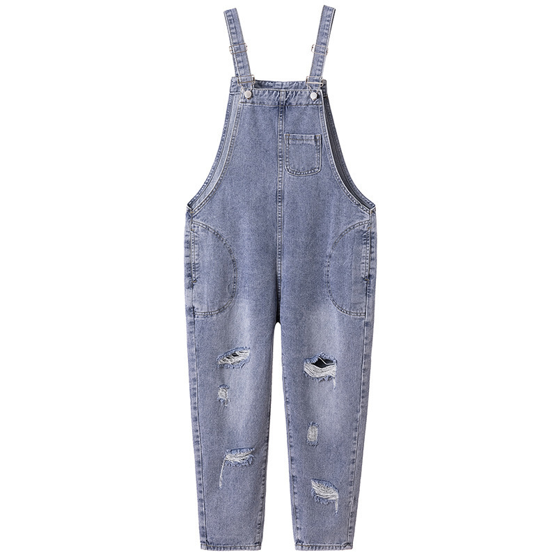 Lguc.H Loose Plus Size Jeans Woman Large Big Size Distressed Denim Overalls Women Torn Ripped Oversized Womens Jeans 4xl 201105