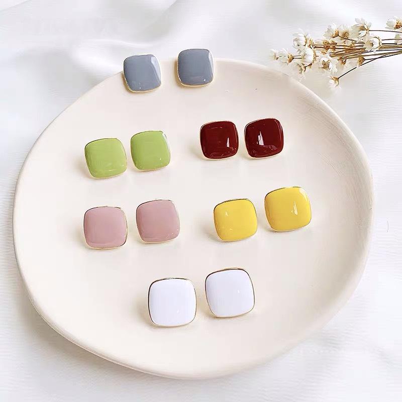 Tiny Candy Color Geometric Stud Earrings 2021 Trend For Women Fashion Square Female Jewelry Vintage Simple Pendientes Earrings
Tiny Candy Color Geometric Stud Earrings 2021 Trend For Women Fashion Square Female Jewelry Vintage Simple Pendientes Earrings