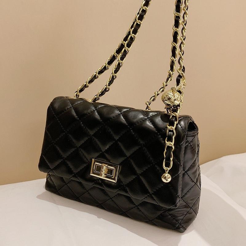 Lattice Square Armpit bag 2021 Fashion New High-quality PU Leather Women's Designer Handbag Chain Shoulder Messenger Bag Purses, Black
Lattice Square Armpit bag 2021 Fashion New High-quality PU Leather Women's Designer Handbag Chain Shoulder Messenger Bag Purses, Black