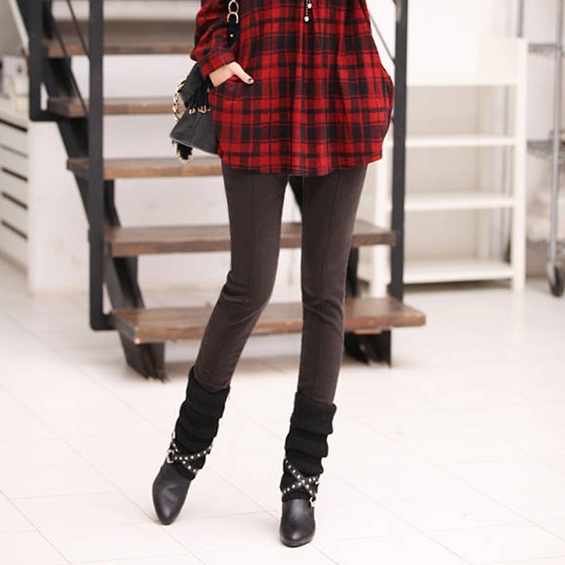 Plus Size S4XL Women Pencil Pants High Waist Skinny Thick Velvet Warm Winter Leggings Jeggings Legins Feminina Trousers 90H 201109Z