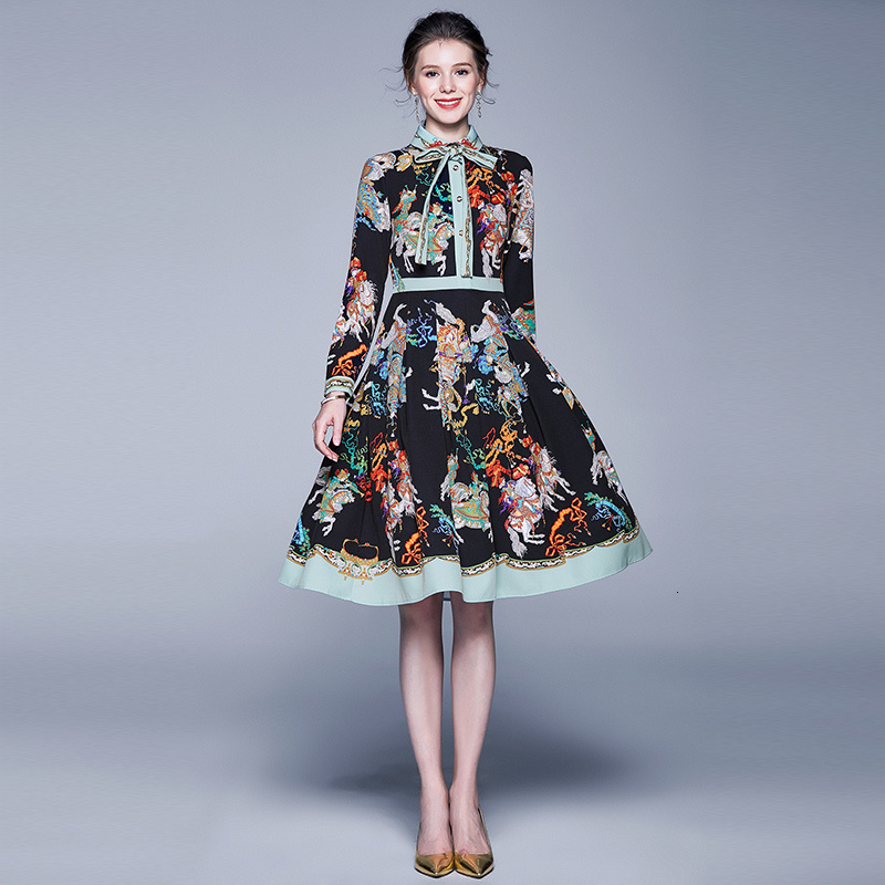2021 New Women Elegant Printed Luxury Chic Shirt Runway Designer Spring Autumn Long Sleeve Belt Bow Button Down Midi W2tp, As picture
2021 New Women Elegant Printed Luxury Chic Shirt Runway Designer Spring Autumn Long Sleeve Belt Bow Button Down Midi W2tp, As picture