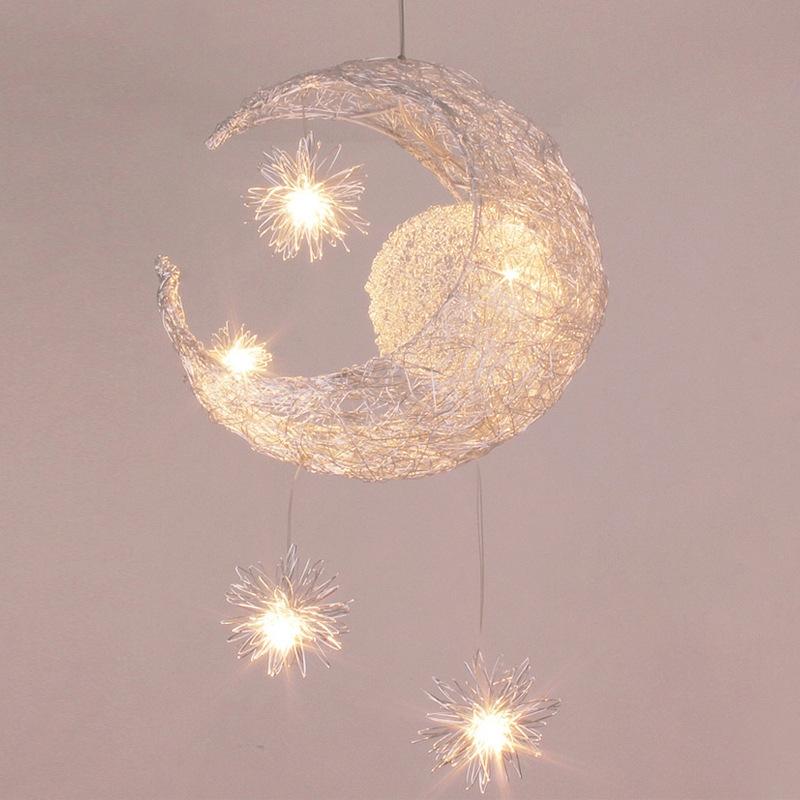 Cross-border sale stars the moon droplight children room light LED bedroom lamp study contracted the creative style droplight
Cross-border sale stars the moon droplight children room light LED bedroom lamp study contracted the creative style droplight